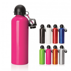 Bouteille d'eau sportive en aluminium légère à paroi simple pour vélo avec couvercle anti-poussière – Publicitaire - Product Image 1