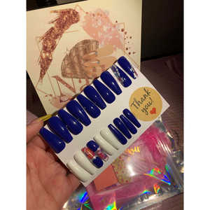 Cercueil long royal bleu marine - Product Image 1