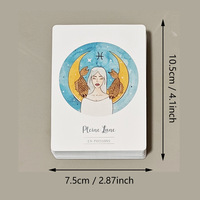 Cartes de Manifestation Personnalisées 350 g/m² – Jeu de Manifestation Doux au Toucher avec Guide – Impression de Cartes Oracle Minimalistes Blanches de Luxe