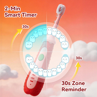 Meilleure brosse à dents électrique sonique magnétique rechargeable pour enfants, en silicone souple, avec support mural, étanche IPX7, pour garçons et filles