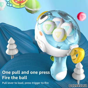 ปืนพลาสติกปลาปักเป้าของเล่นขนาดเล็กสำหรับเด็กที่มีลูกบอลเหนียว - Product Image 3