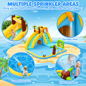 Château gonflable pour enfants FBSPORT, châteaux gonflables et toboggans aquatiques <span class=keywords><strong>pas</strong></span> chers, équipement de terrain de jeu intérieur pour enfants - Product Image 3