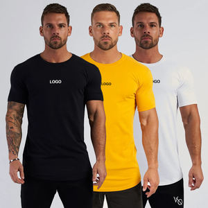 थोक अनुकूलित लोगो मांसपेशी फिटनेस भाई नई स्पोर्ट्स फिटनेस पुरुषों की टी-शर्ट स्लिम फिट लोचदार बास्केटबॉल प्रशिक्षण शर्ट - Product Image 1