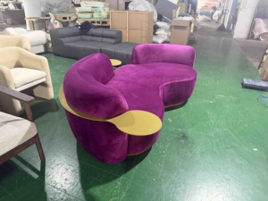 Canapé sectionnel convertible 3 places extensible et rembourré, design de luxe en tissu cachemire, pour salon familial, style Europe <span class=keywords><strong>du</strong></span> <span class=keywords><strong>Nord</strong></span> - Product Image 3