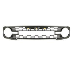 Parrillas Delanteras Estilo Raptor para <span class=keywords><strong>Ford</strong></span> <span class=keywords><strong>Bronco</strong></span> 2021-2025, Plástico ABS <span class=keywords><strong>Gris</strong></span> con Luz, Nuevas - Product Image 3