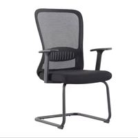 Chaise de bureau ergonomique pivotante pour visiteurs, chaise de direction ergonomique en maille avec appui-tête
