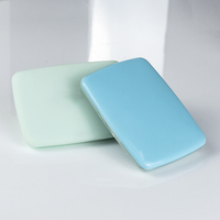 Blush compact vide deux compartiments double puits blush compact avec couvercle intérieur