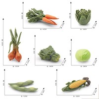 Figurines réalistes de modèle de légumes chou, carotte, oignon, épinard, maïs, babeurre, soja jouets éducatifs d'apprentissage cognitif