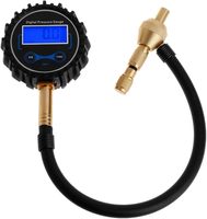 Kit de dégonflage rapide TPMS avec manomètre de pression des pneus en acier inoxydable + BONUS Cache chromé et outil de réparation de valve 4*4