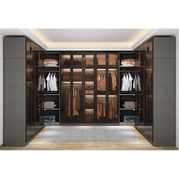 Femmes Beauté Style Élégant Porte en Verre Placard Personnalisé Maquillage Vêtements Cabinet Chambre Éclairage Walk In Placard