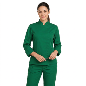 Uniforme de cuisine 100% coton à manches longues, vêtements de travail respirants pour le personnel des restaurants et des hôtels, fabricant en gros OEM - Product Image 6