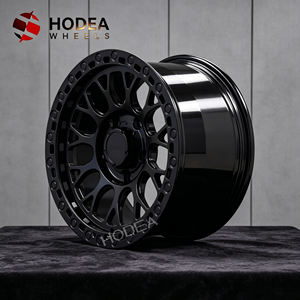 Rines Beadlock Todoterreno HODEA de 15-24 Pulgadas, Rines de Aleación en Negro Brillante, 4x4 SUV/Pickup, PCD/ET Personalizados Disponibles - Product Image 1