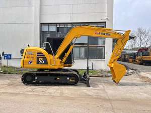 Gran oferta de excavadoras sobre orugas Komatsu PC70 de 7 toneladas usadas, máquina japonesa de segunda mano con motor de bomba compatible con EPA - Product Image 4