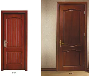 מפעל סיטונאי פופולרי MDF עץ דלת חדר שינה דלת עץ עבור בתי עץ פנים דלתות