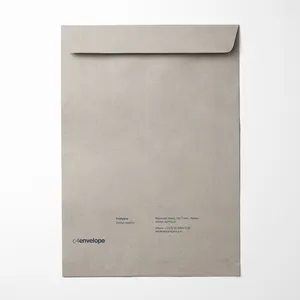 Benutzer definierte Logo-Druck umwelt freundliche Kraft Blank Papier umschläge Hochzeits einladung Geschenk papier Umschlag