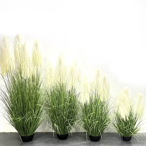 Césped artificial de cebolla para escaparates de tiendas de ropa, césped de cebolla artificial al por mayor a <span class=keywords><strong>precio</strong></span> económico, planta grande de pampa para decoración - Product Image 3