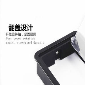 Cache-câbles de bureau carré en plastique pour gestion des câbles, plaque d'accessoires - Product Image 4