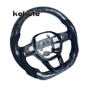 Volante Deportivo Personalizado con LED RPM, Color Morado y Verde, de Fibra de Carbono Forjada, para Honda Civic Accord 2021 2022 <span class=keywords><strong>2023</strong></span> 2024 - Product Image 5