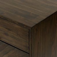 Buffet de salle à manger vintage européen en bois massif avec 4 portes et 2 tiroirs, meuble de rangement, credenza, Holz