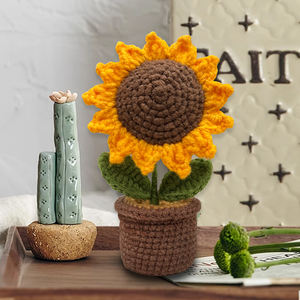 Kit d'artisanat d'art de bricolage pour adulte Instruction vive pour <span class=keywords><strong>Amigurumi</strong></span> Crochet Needlecraft Faites votre propre dessert Jouets éducatifs - Product Image 3