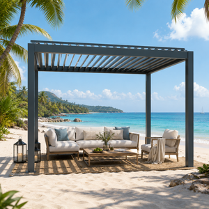 Pergola extérieure élégante pour cour, <span class=keywords><strong>terrasse</strong></span> et complexe balnéaire avec structure en aluminium moderne - Product Image 1