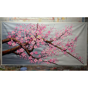 Mintura - Pintura al Óleo 100% Pintada a Mano sobre Lienzo, Arte de Pared Decorativo para el Hogar, Diseño Moderno y Abstracto con Flores en 3D, Ecológico y Hecho a Mano - Product Image 3