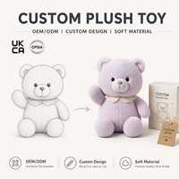 Peluche personnalisée OEM en gros, ours en peluche blanc doux de haute qualité avec bonnet, poupée ours douce personnalisée, jouet promotionnel pour enfants, cadeau