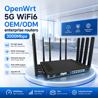 Router OEM/ODM con Módem 5G y Ranura para Tarjeta SIM, Chip WIFI6 Independiente MT7981B, Doble Banda 2.4G/5.8G, OpenWrt, Router 5G con SIM, Router Wifi Empresarial