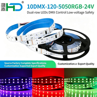 Bande LED WS2811 20mm 24V avec télécommande RGB 1 mètre pour éclairage suspendu d'hôtel et de terrasses