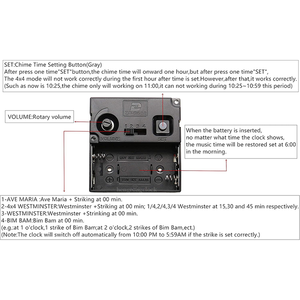 <span class=keywords><strong>Mouvement</strong></span> d'horloge à <span class=keywords><strong>pendule</strong></span> <span class=keywords><strong>12888</strong></span> avec 2 jeux d'aiguilles, <span class=keywords><strong>mouvement</strong></span> d'horloge à déclenchement par <span class=keywords><strong>pendule</strong></span>, boîte à musique, kits complets d'horloge à <span class=keywords><strong>pendule</strong></span> - Product Image 5