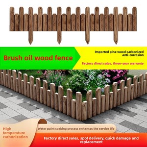 Clôture de piquet en bois anticorrosion pour cour balcon jardin <span class=keywords><strong>potager</strong></span> extérieur; Petites portes de treillis de fleurs de parcelle de légumes - Product Image 2