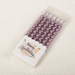 Candele per torta di compleanno a spirale da 6 pezzi candeline colorate per torta di buon compleanno candela curva placcata in oro - Product Image 3