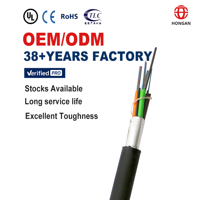 Hongan Manufacture Wholesale fiber optic cable internet 288 core GYDTZA Optical Cable For Outdoor for Network Infrastructure