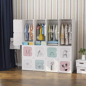 Armoire portable pour bébé et tout-petit - <span class=keywords><strong>Commode</strong></span> modulaire DIY à thème de dessin animé - Product Image 2