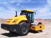 مدحلة اهتزازية أحادية الأسطوانة SSR220AC-10H بقوة 22 طن ومحرك 155 كيلوواط لدمك التربة على الطرق السريعة