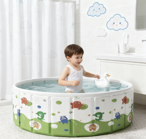 <span class=keywords><strong>Piscina</strong></span> Inflable Redonda Plegable de PVC Resistente y Portátil YANGCHEN de 30 mm de Grosor para Niños, Fácil Instalación Rápida con Tubo de Drenaje - Product Image 1