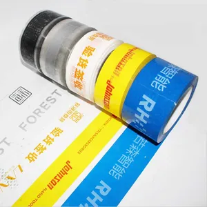 Venta al por mayor de China, embalaje resistente con tecnología de logotipo, cinta de embalaje Opp, cinta adhesiva Bopp