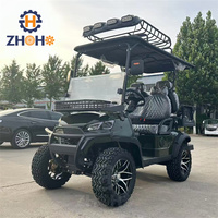 Voiturette de golf électrique 4 places spécifique aux complexes hôteliers, batterie lithium 60V, certifiée CE, 30-50 km/h, autonomie 90 km