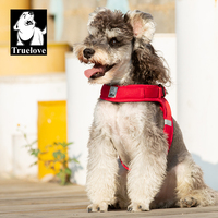 Harnais de dressage pour chien Truelove, doux, réglable, anti-évasion, respirant, anti-traction, réfléchissant, pratique pour la promenade des animaux de compagnie