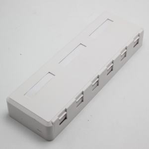 Hộp Bề Mặt Sáu Cổng Cho Giắc Cắm <span class=keywords><strong>Keystone</strong></span> <span class=keywords><strong>Rj45</strong></span> Hoặc <span class=keywords><strong>Rj11</strong></span> - Product Image 2