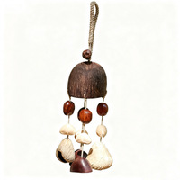 Handgemaakte handgeweven natuurlijke fruitshell windgong hanger Boheemse auto tas charme etnische tribale geluidstherapie ornament voor