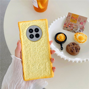 เคสโทรศัพท์3D ขนมปังปิ้งกันตกสำหรับ Huawei <span class=keywords><strong>60</strong></span> Pro 50 Mate <span class=keywords><strong>60</strong></span>/40 Honor 90 80ซิลิโคนสำหรับ <span class=keywords><strong>iPhone</strong></span> 17/16/15 PRO MAX Apple 14/13 - Product Image 2