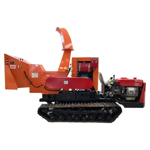 HR Durable multi-functional high quality wood chip crusher The garden mobile branch crusher convenient