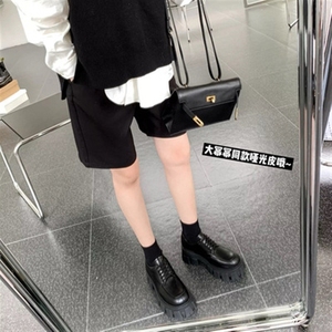 Qlfashion nền tảng Giày liu wen tăng chiều cao nhỏ da Womens 2025 mùa xuân Phong Cách Anh bằng sáng chế loafers918 - Product Image 4