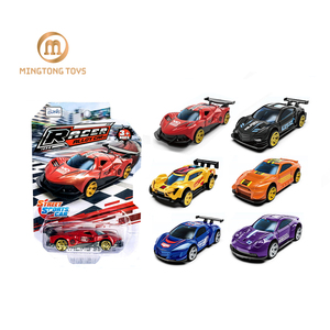 عبوة صغيرة للأطفال من شركة تصنيع المعدات الأصلية بشعار مخصص ملون 6 من سبيكة معدنية مختلفة مجموعة سباقات جديدة موديل 1:64 ميني دييكاست - Product Image 1