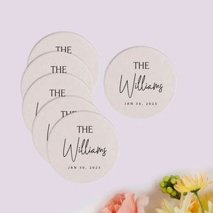 Recuerdos de Boda Personalizados para Fiestas de Celebración, Eventos Deportivos, Cumpleaños, Grandes Fiestas, Posavasos para Bebidas - Product Image 1