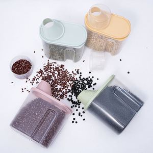 Factory Wholesale Household Grain Airtight Canisters <b>Kitchen</b> Plastic Food <b>Storage</b> <b>Jars</b> Dry Fruit Snack <b>Storage</b> Containers Custom - Product Image 6