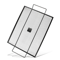 Accessoires de barbecue haute température : grille carrée en fer avec revêtement antiadhésif