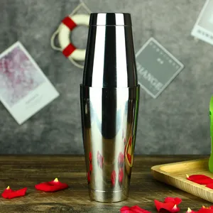 Factory Price Color Customized 550ml/ 750ml Tin On Tin Boston Cocktail Shaker Professional Bartender Tools Wine Shaker