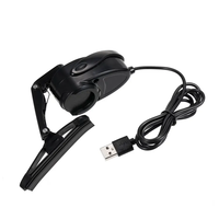 Essuie-glace de pare-brise de casque de moto 2W étanche USB Accessoires d'essuie-glace de casque de moto Essuie-glace de casque USB